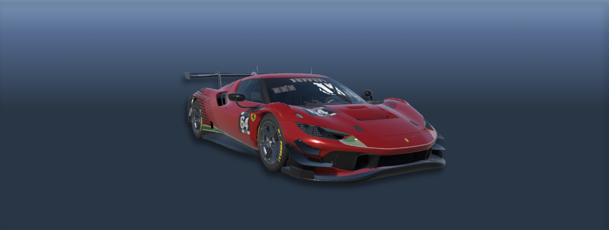 Ferrari 296 GT3 setup license on ISETUPS