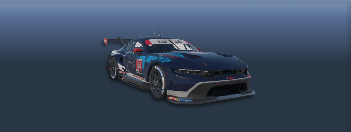 Ford Mustang GT3 setup license on ISETUPS